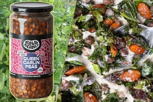 Bold Bean Co Recipe: Queen Carlin Peas and Roasted Kale Salad