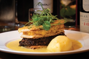 Recipe - David Bann's Haggis, Neeps And Tatties Mille Feuille with Whisky Sauce