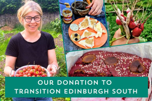 February Donation to Transition Edinburgh South & Gracemount Community Garden 