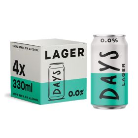 0.0% Lager Can Multipack 6x(4x330ml)
