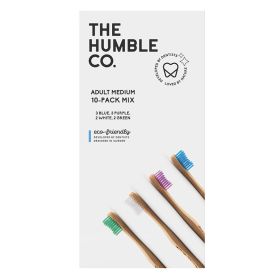Adult Medium Toothbrushes - Mixed Colours 10x1