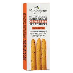 Grissini Breadsticks With Olives - Organic 10x150g