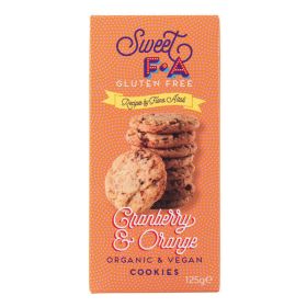 Gluten Free Cranberry & Orange Cookies - Organic 12x125g