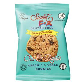 Gluten Free Oat & Raisin Cookies - Organic 24x30g