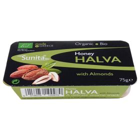 Honey Halva with Almonds - Organic 12x75g