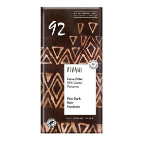 Dark Chocolate Bar 92% - Organic 10x80g