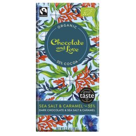 Sea Salt & Caramel Chocolate 55% - Organic 14x80g