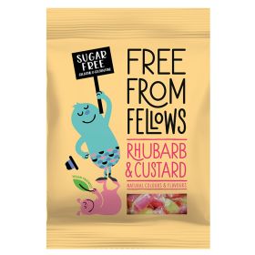 Free From Fellows Rhubarb & Custard Hard Boiled Sweets 10x70