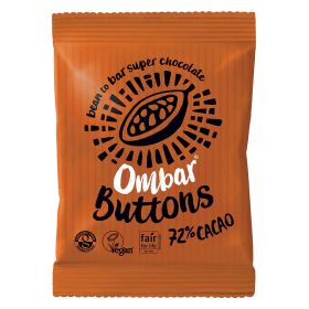72% Raw Cacao Chocolate Buttons - Organic 15x25g