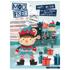Clearance - Moo Free White Choc Advent Calendar 10x70g