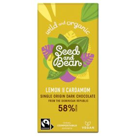 Lemon & Cardamom Dark Chocolate - Organic 10x75g