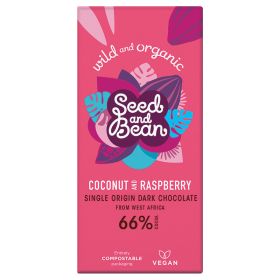 Coconut & Raspberry Dark Choc - Organic 10x75g
