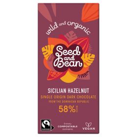 Sicilian Hazelnut Dark Chocolate - Organic 10x75g