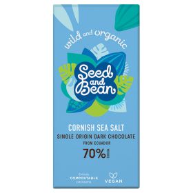 Cornish Sea Salt Dark Chocolate - Organic 10x75g