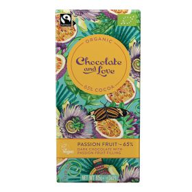 Dark Chocolate with Passionfruit Filling - Organic 12x85g