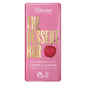 Dark Chocolate Bakewell Cherry & Almond Dessert Bar 10x180g