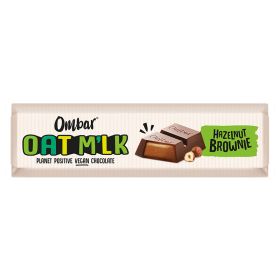Oat M*lk Hazelnut Brownie Filled Chocolate Bar - Organic 15x