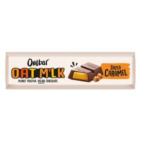 Oat M*lk Salted Caramel Filled Chocolate Bar - Organic 15x42