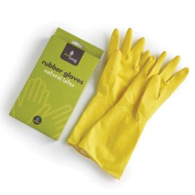 Natural Latex Rubber Gloves - Medium 14x1 pair