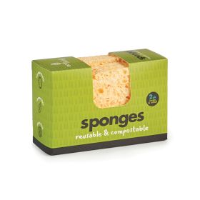 Compostable UK Sponge - 2 Pack Large 16x2