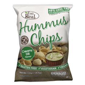Hummus Chips Creamy Dill 10x135g