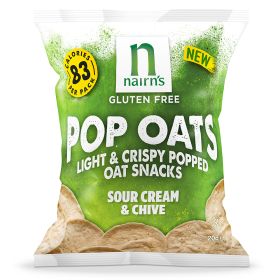 GF Popped Oat Chips Sour Cream & Chive 14x20g