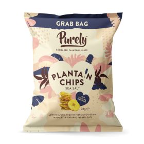 Purely Plantain Chips - Sea Salt 20x28g