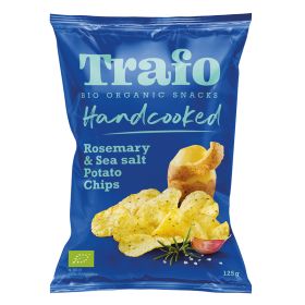Handcooked Potato Chips Rosemary & Sea Salt - Organic 10x125