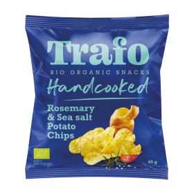 Handcooked Potato Chips Rosemary & Sea Salt - Organic 15x40g