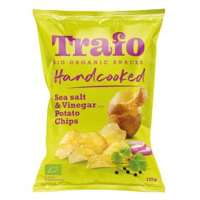 Handcooked Potato Chips Sea Salt & Vinegar - Organic 10x125g