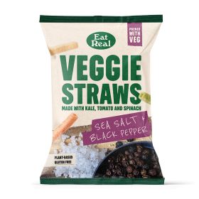 Veggie Straws Sea Salt & Black Pepper 10x110g
