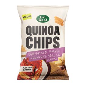 Quinoa Chips Sundried & Tomato Roasted Garlic 10x90g