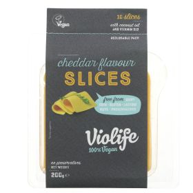 Cheddar Flavour Vegan Cheese Slices 12x200g