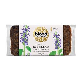 Rye Bread with Chia & Flax Seed - Organic 6x500g