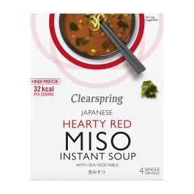 Hearty Red Instant Miso Soup with Sea Veg 8x(4x10g)