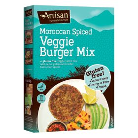 Moroccan Spiced Gluten Free Veggie Burger Mix 6x200g