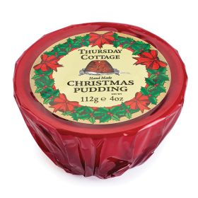 Palm Oil Free Christmas Pudding Cello Wrapped 12x112g