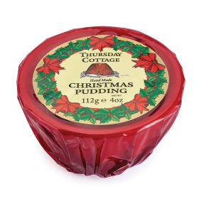 Palm Oil Free Christmas Pudding Cello Wrapped 12x112g