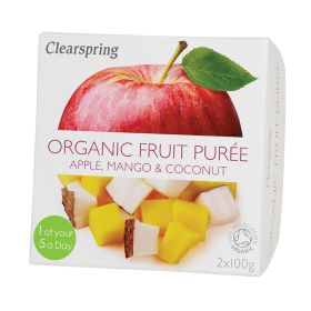 Apple & Mango & Coconut Puree - Organic 12x2x100g