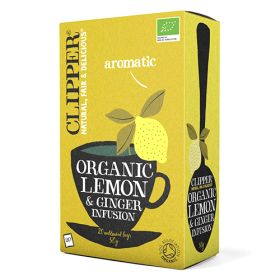 Lemon & Ginger Tea Bags- Organic 6x20