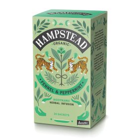 Digest Well (Fennel & Peppermint) Tea Bags- Organic 4x20