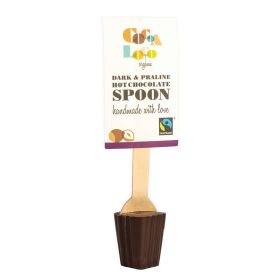 Dark & Praline Hot Chocolate Spoon - Organic 12x30g
