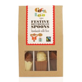 Festive Hot Chocolate Spoon Set - Organic 6x115g