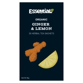 Ginger & Lemon Herbal Infusion Tea - Organic 4x20
