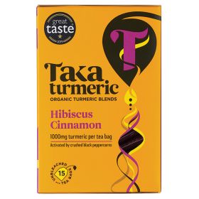 Hibiscus Cinnamon Turmeric Blend Tea Bags - Organic 4x15