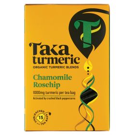 Chamomile Rosehip Turmeric Blend Tea Bags - Organic 4x15