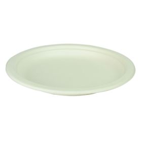 7" Bagasse Plates - Compostable 1x50
