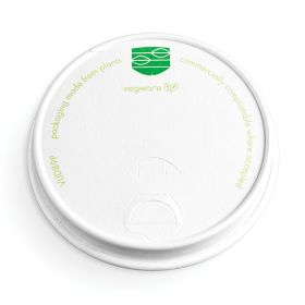 Paper Lids for 12oz Cups (89-series) - Compostable 1x50