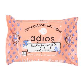 Compostable Pet Wipes 50x25 Wipes