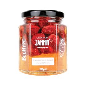 Jammin' - Strawberries in Raw Acacia Honey 12x220g